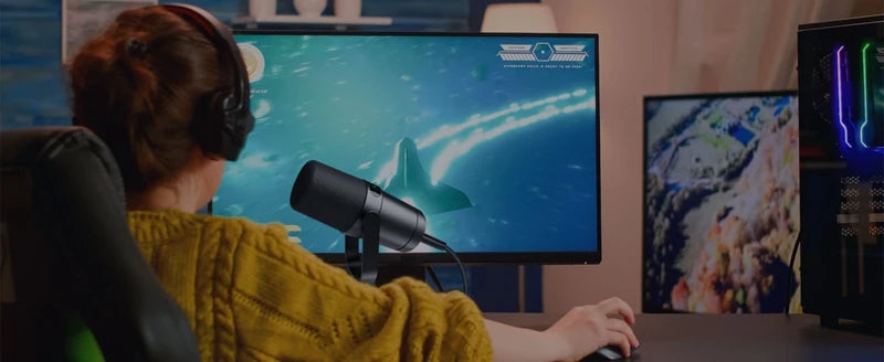 Professional Dynamic Microphone – Selectable Frequency Response Mic for Studio Recording & Performance Vocals, Compatible with Shure SM7B