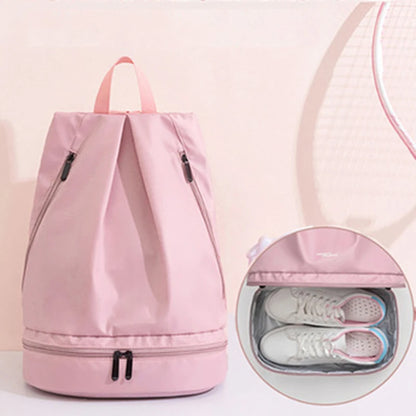 Waterproof Wet Dry Separation Fitness Bag - Travel Sport Bag for Swimming, Basketball, Soccer, Hiking, Climbing