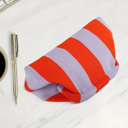 Summer Woven Crochet Clutch Bag – Women’s Cute Ruched Cloud Handbag, Casual Colorblock Purse