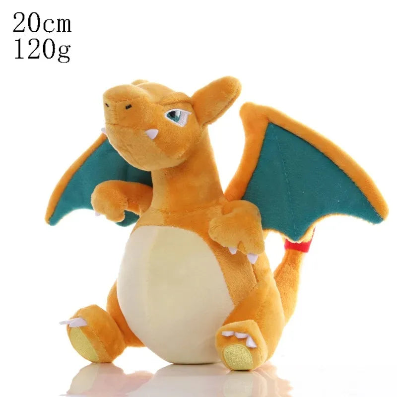 20cm Pokemon Plush Toys – Kawaii Pikachu, Raichu, Jenny, and Turtle Anime Dolls for Kids' Birthday & Christmas Gifts