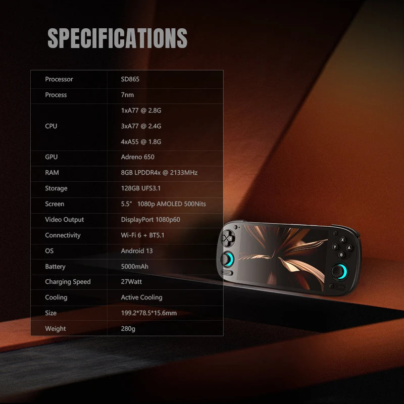 Retroid Pocket 5 Handheld Game Console – Retro Gaming Device