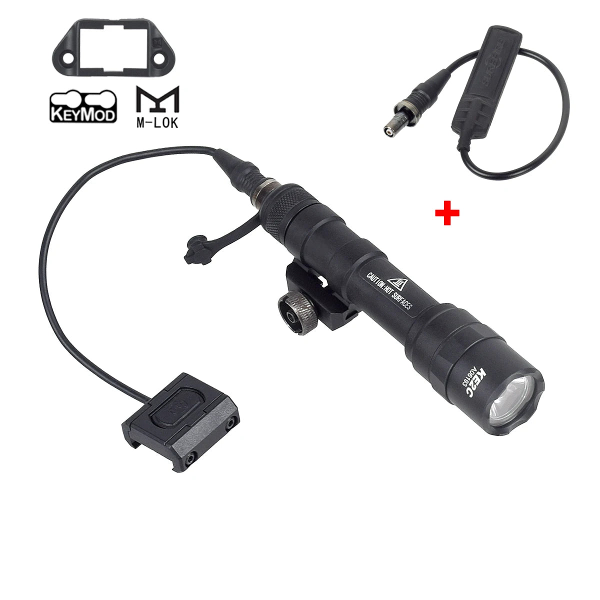 Tactical Surefire M600 M600U/M600B Airsoft Flashlight – Powerful LED Scout Light with 5 Switch Styles for 20mm Rail Rifle Gun