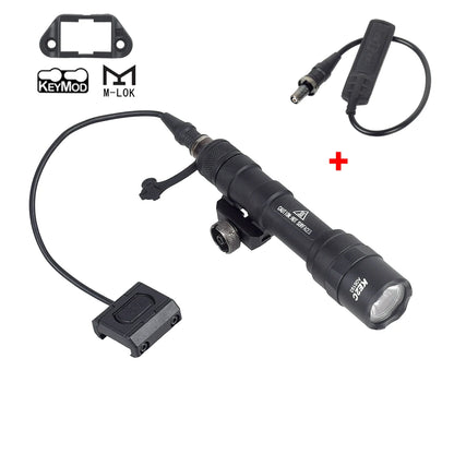 Tactical Surefire M600 M600U/M600B Airsoft Flashlight – Powerful LED Scout Light with 5 Switch Styles for 20mm Rail Rifle Gun