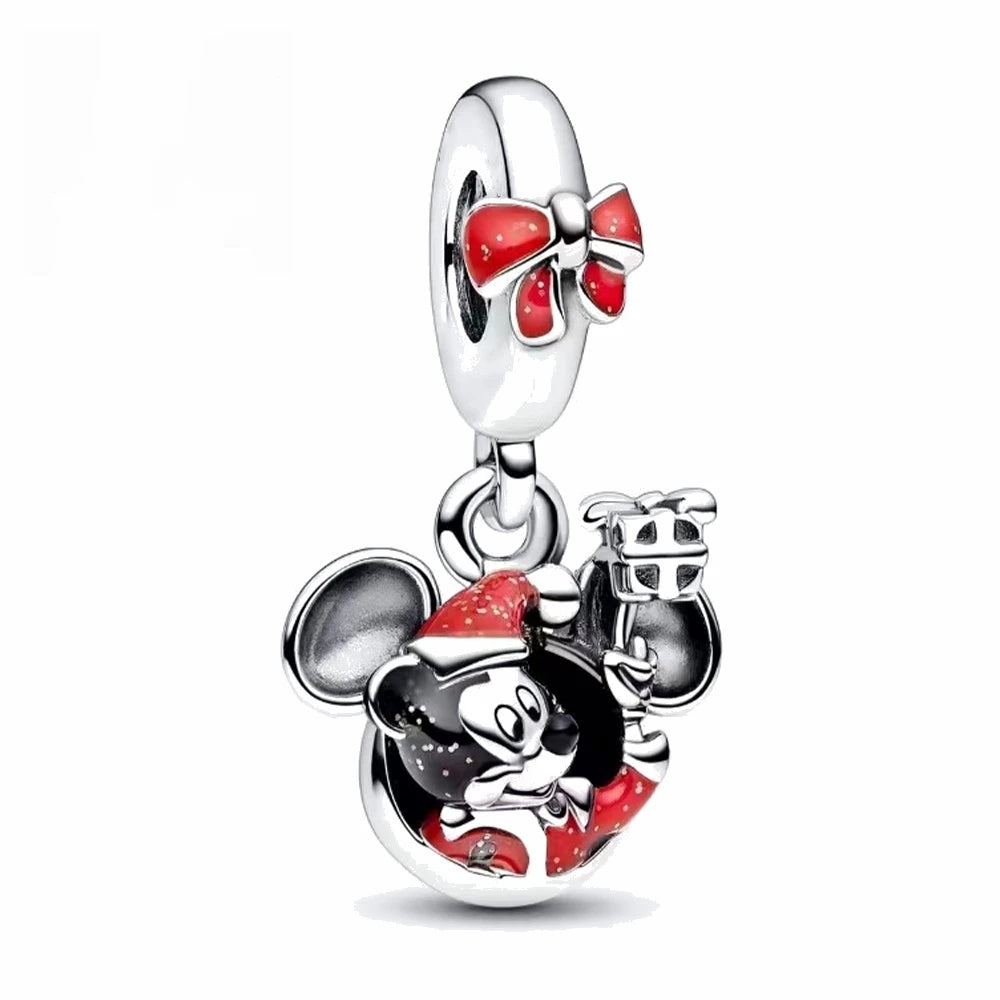 MINISO League of Legends Mickey & Minnie 925 Sterling Silver Charm – Beads Fit for Pandora Bracelet, Ladies Jewelry