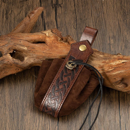Viking-Style Medieval Coin Purse Belt Pouch - High-Quality Retro Waist Bag for Men, Cool & Handsome Design