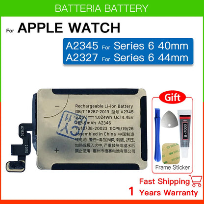 New Genuine Replacement Battery for Apple Watch Series SE 4/5/6 – 40mm/44mm, Includes Free Tools