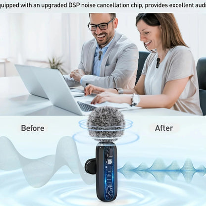 Xiaomi Wireless Lavalier Microphone – Portable Mini Mic for Audio, Video Recording & Livestreaming on iPhone & Android