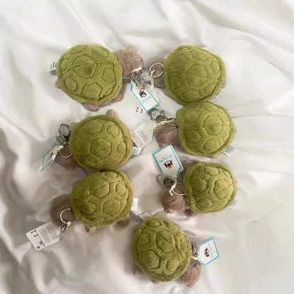 Jellycat Mr. Timmy Turtle Keychain – Cute Plush Pendant for Bags, Baby Doll Gift, Turtle Toy Key Ring