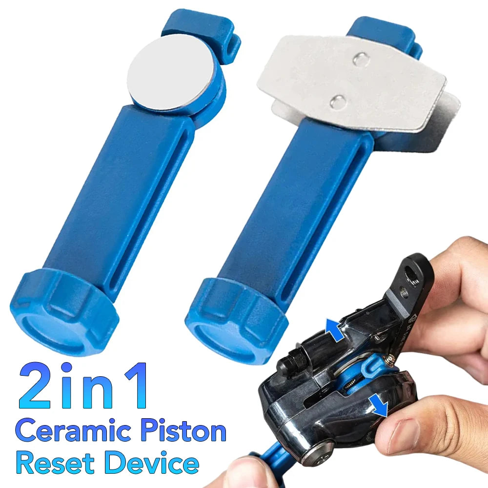 Durable Steel Bicycle Brake Pad Spreader – 360° Rotatable Hydraulic Disc Brake Caliper Piston Reset Tool