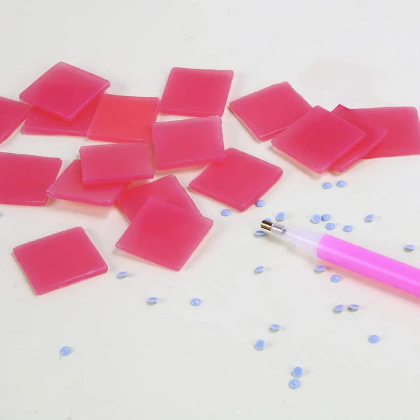 10-100 Pcs 2x2CM Diamond Painting Wax Mud – Glue Accessory for Diamond Embroidery & Cross Stitch