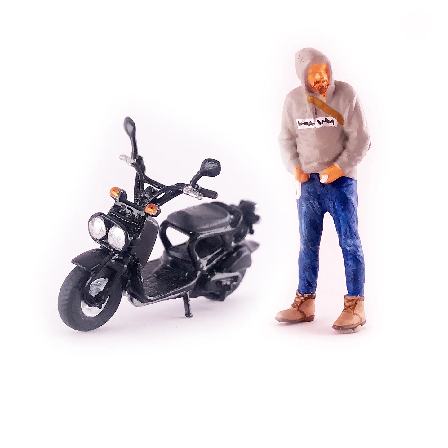 RM 1:64 City Motorcycle Mini Figure Model – Micro Scene Collectible Toy