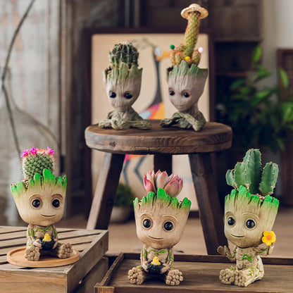 Groot Planter Flower Pot for Indoor Plants – Anime Figurine Ornament & Home Decor Gift