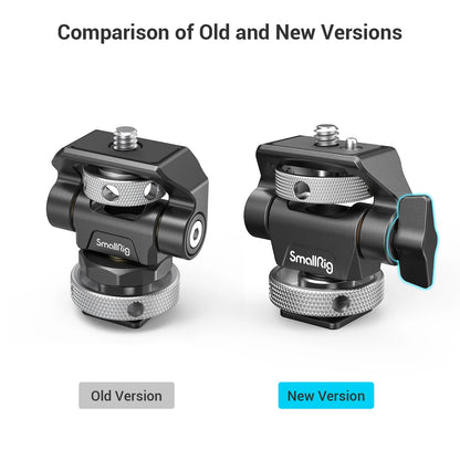 SmallRig DSLR Camera Clamp – Swivel & Tilt Adjustable Monitor Mount with Screws for Monitor, Flash Light & DIY Attachment (2903B)