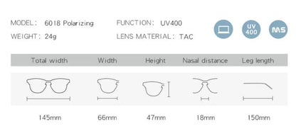 Luxury 2140 Polarized Sunglasses – Men & Women Vintage Square UV400 Shades for Driving & Fishing