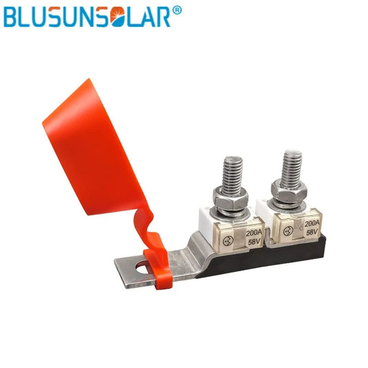 BLUSUNSOLAR Terminal Fuse Block Kit – Single Stud M8 (5/16") with Waterproof Battery Fuse MRBF Protection