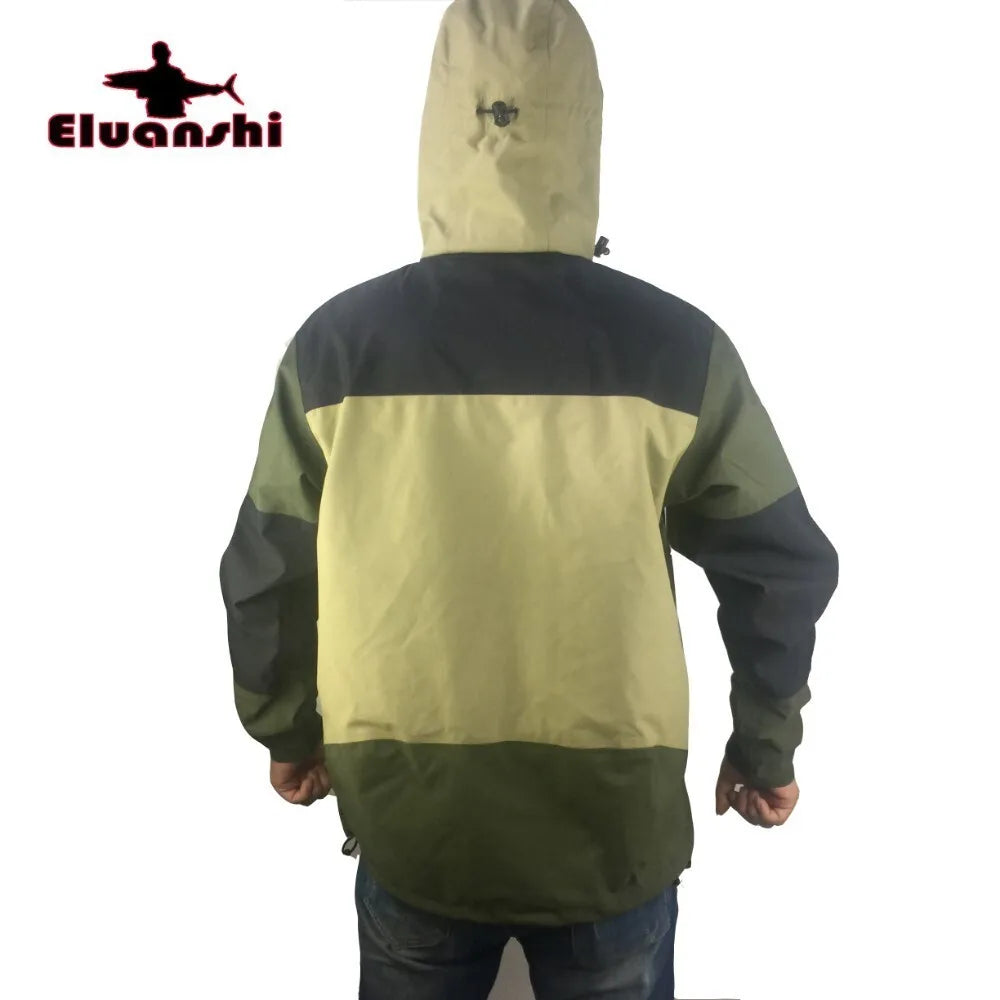 ELUANSHI Waterproof Fly Fishing Wader Jacket – Breathable Wading Clothing Apparel
