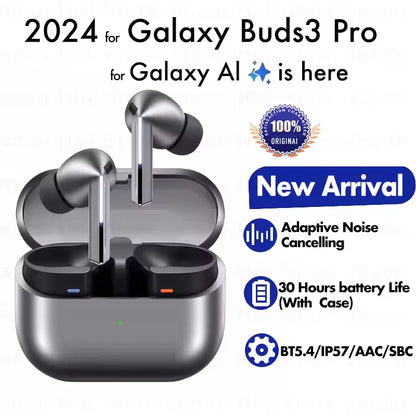Galaxy Buds3 Pro Wireless Bluetooth Earbuds with Charging Case & Memory Foam Tips – Immersive Sound Headset