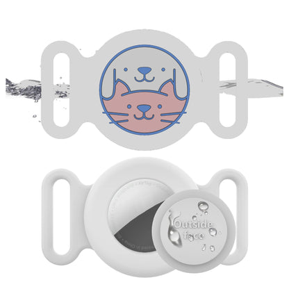 Airtag Dog Collar Holder – Silicone Protective Case for Apple AirTag, Full Body Cover Fits All Collar Sizes