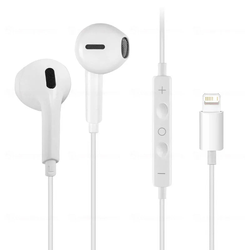Apple iPhone Earphones — Original Wired Headphones for iPhone 7–16 Pro Max with USB-C, Lightning, 3.5mm