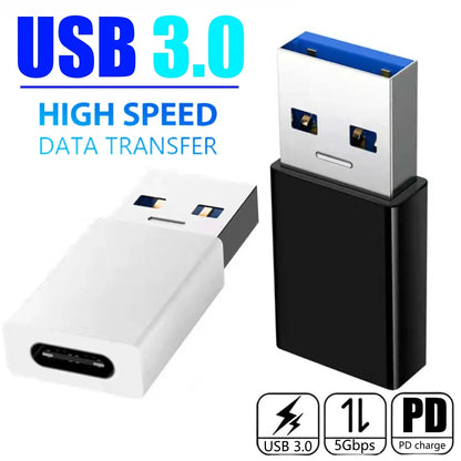 USB-C to USB-A Adapter – High-Speed Type-C to USB 3.0 Converter for Phones, Keyboards, and Data Transfer