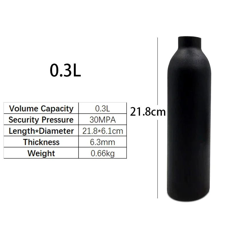 High-Pressure Bottle Thread M18*1.5 — 30PMA CO2 & Oxygen Tank Connector for Diving, Aquarium, and Soda Drink Cylinders