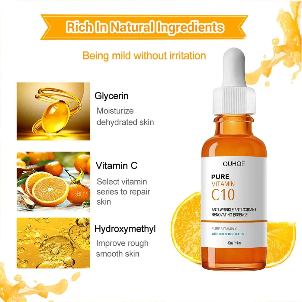 Vitamin C Wrinkle Remover Face Serum – Lifting, Firming & Anti-Aging Essence for Brightening & Nourishing Skin