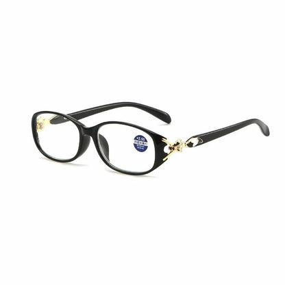 Women's Fox Anti-Blue Light Reading Glasses – Fashion Presbyopic Eyewear +1.0 to +4.0 Computer Prescription Glasses
