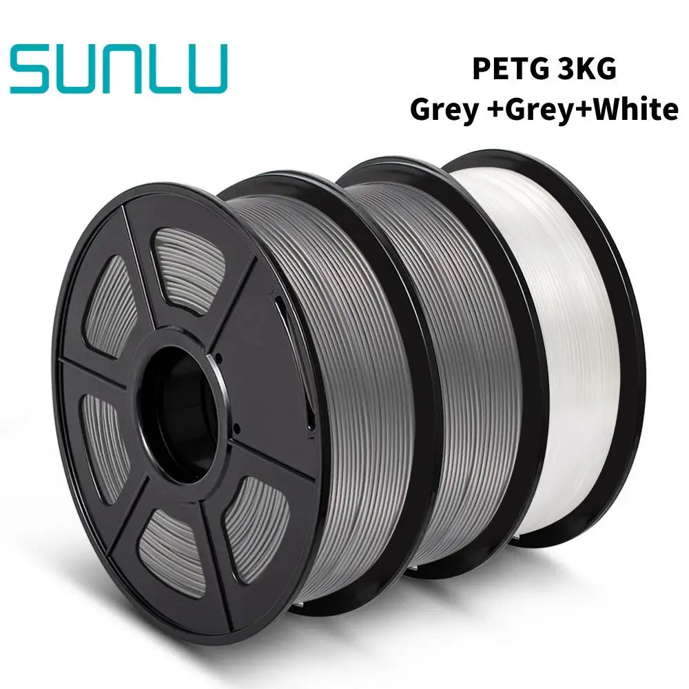 SUNLU PETG 3D Printer Filament 1.75mm ±0.02mm – 3 Rolls 1KG Each, Neat ...