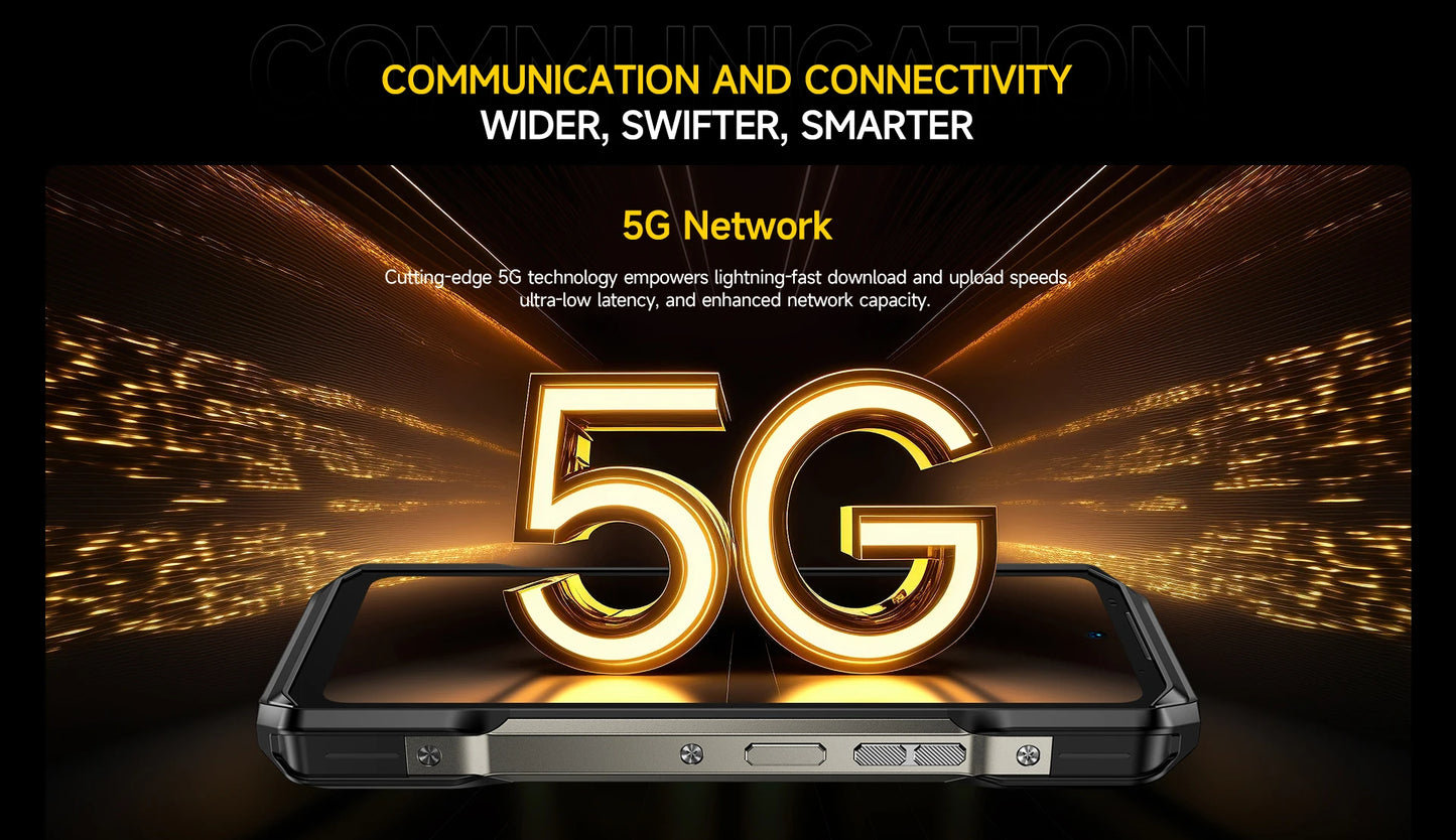 Ulefone Armor 27T Pro 5G Rugged Smartphone – 10600mAh, Android 14, 50MP+64MP Night Camera, 6.78" 120Hz, 24GB+256GB, NFC