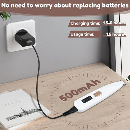 New Dog Paw Trimmer with LED Light – Waterproof Pet Hair Clipper with LED Display & 18mm Wide Blade for Grooming