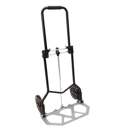 Folding Hand Truck & Dolly — Adjustable Height Aluminum Portable Cart with Anti-Slip Wheels, 264lb Capacity