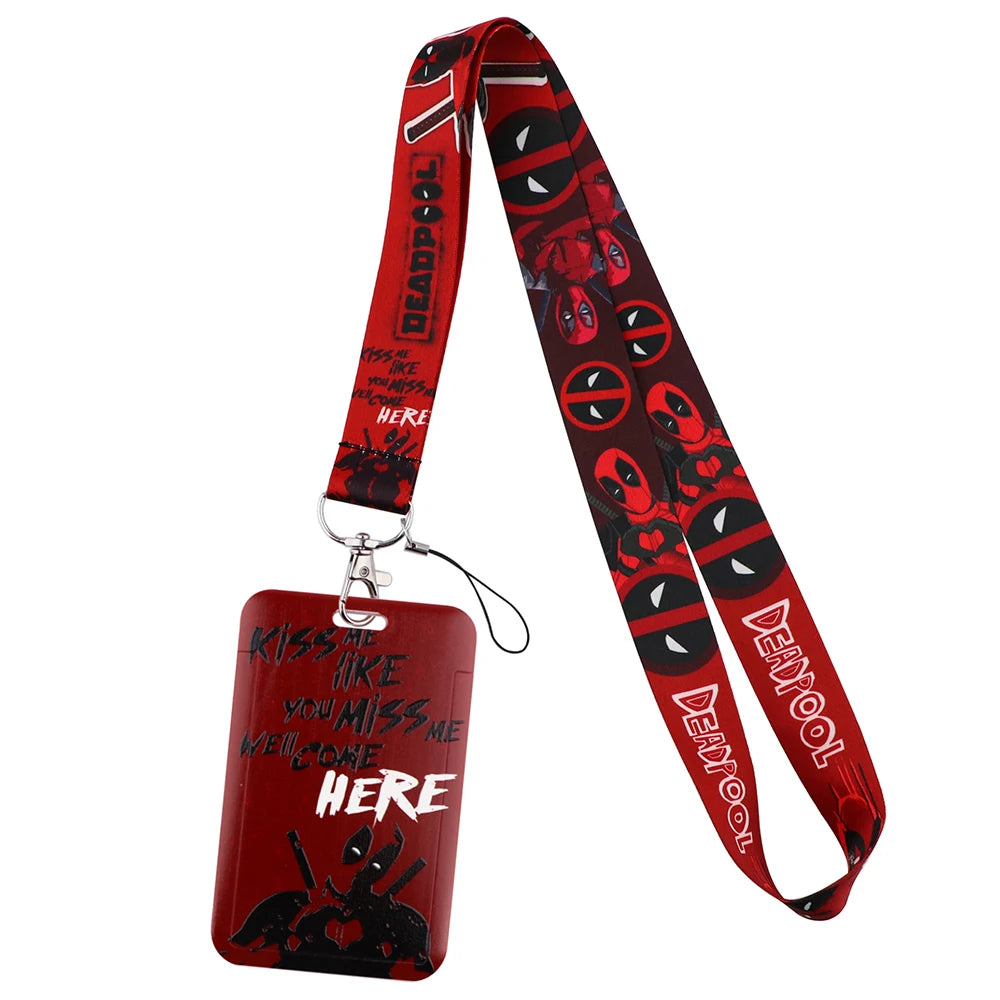 Cartoon Credential Holder Keychain – Cool Lanyard for Key, ID Card, Gym Badge & Cosplay Gift