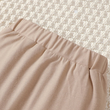 0-9 Months Baby Boy Set – Little Bear Long Sleeve Bodysuit, Pants, Hat & Socks for Spring & Autumn Newborns