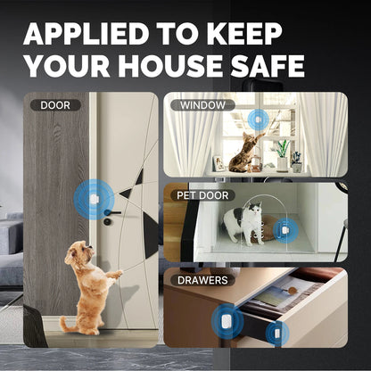 MOES Tuya ZigBee Smart Window & Door Sensor – Home Security Alarm with Remote Control via Smart Life App