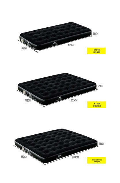 MOUNTAINHIKER 2025 Inflatable Air Mattress - PVC Glamping Camping / interior Bed Mat with Built-In Pump for 1-3 Person