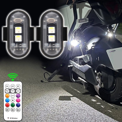 Wireless RGB LED Strobe Lights – Warning & Position Lights for Aircraft, Helicopters, and Motorcycles