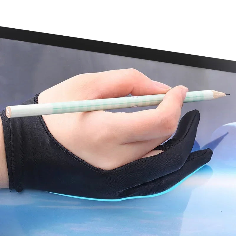 Two-Finger Drawing Glove with Palm Rejection for iPad & Graphic Tablets – Left/Right Hand Artist Glove