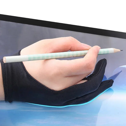 Two-Finger Drawing Glove with Palm Rejection for iPad & Graphic Tablets – Left/Right Hand Artist Glove