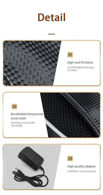 Manufacturer Direct Electric Shiatsu Neck & Head Massager Pillow with Heating and Vibration – Cervical Traction Car Back Massager