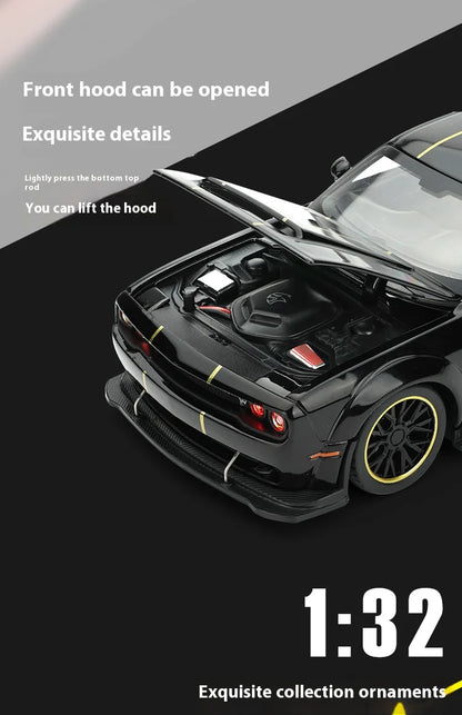 1:32 Dodge Challenger SRT Hellcat Redeye Diecast Model – V8 Alloy Metal American Muscle Sports Car Collectible