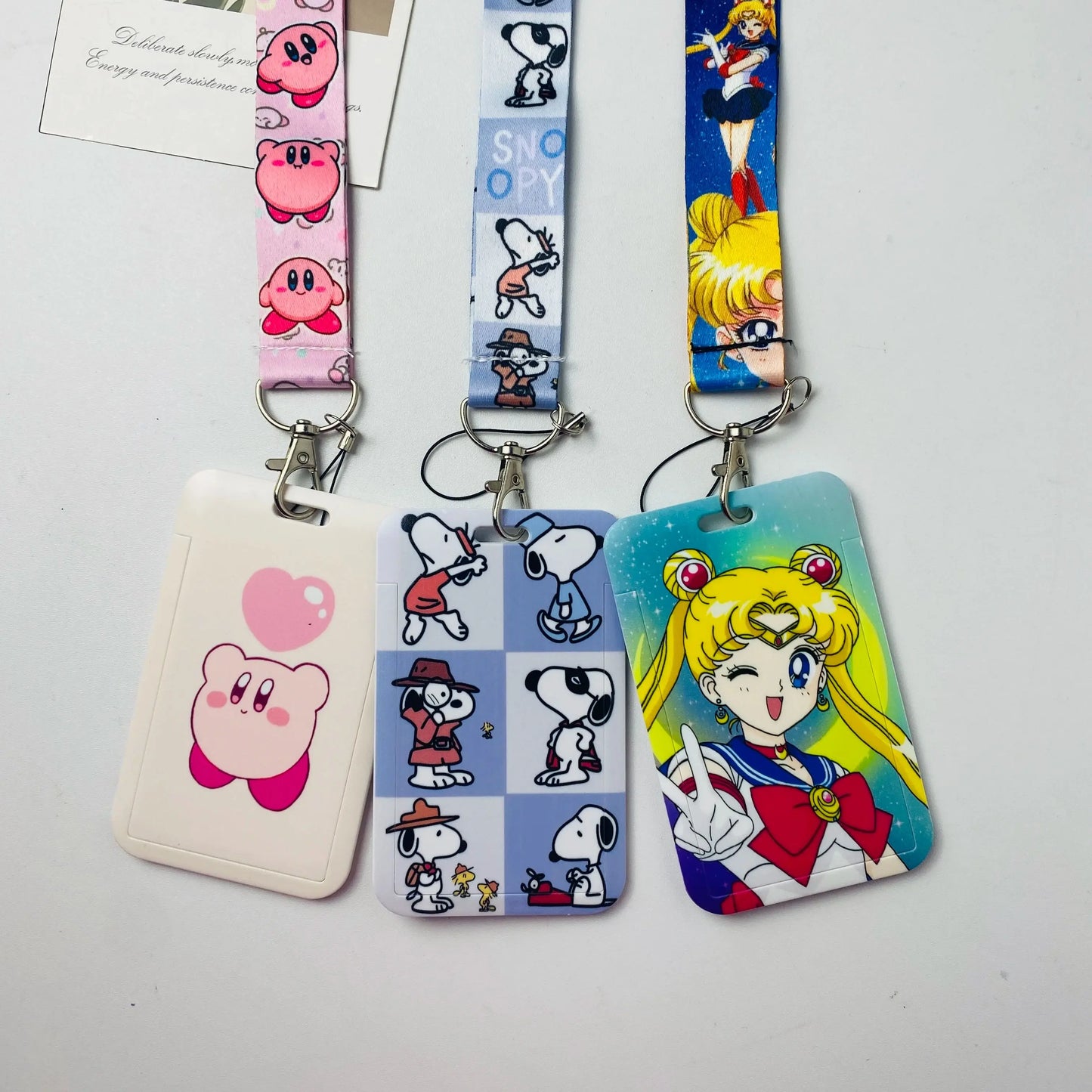 Anime Cartoon Credential Holder Lanyard – Key, Card & Badge Neck Strap Accessory Gift