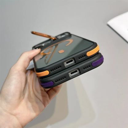 Luxury Matte Transparent MagSafe Kickstand Case — Magnetic Stand Cover for iPhone 11–17 Air, Plus, Pro Max