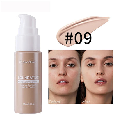 Liquid Foundation Concealer – Waterproof, Sweat-Resistant Professional Makeup Cosmetics