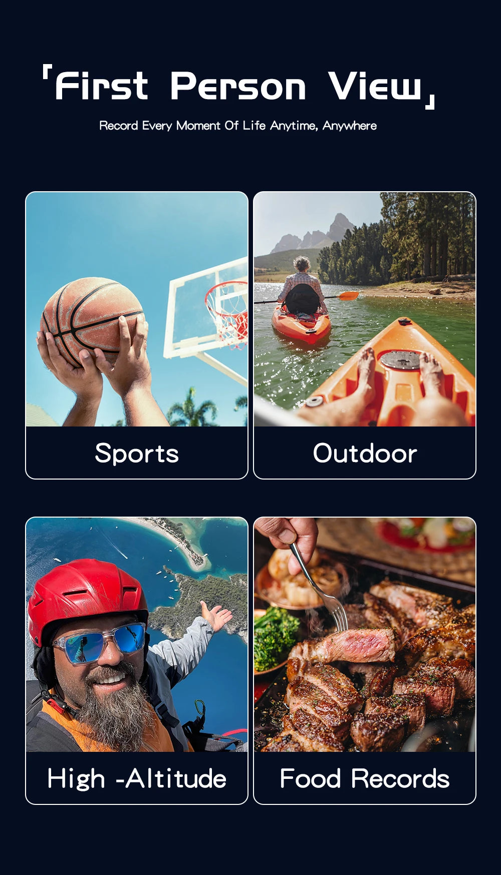 SJCAM C300 4K Action Camera – 30FPS Pocket Sports Cam with 6-Axis GYRO Stabilization, Long Battery, 5G WiFi, and Remote Control