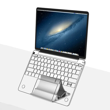 Vertical Laptop Stand with Heat Dissipation - Non-Slip Gravity Induction Holder for Laptops, Notebooks, iPad Pro, and Tablets