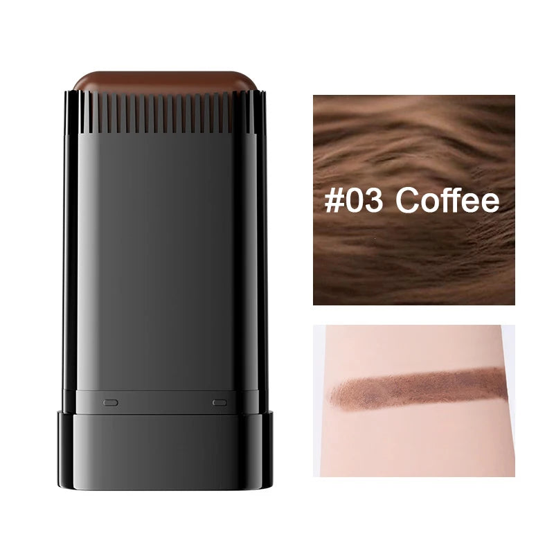 3-Color Hair Dye Stick – Disposable Gray Hair Covering for Roots, No Color Loss