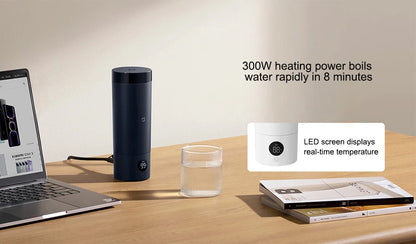 XIAOMI Mijia Portable Electric Kettle 2 — 350ml Smart Temperature Insulated Thermos Cup Fast Water Boiler for Travel