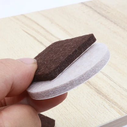 20mm Felt Chair Leg Pads – 5mm Thick Floor Scratch Protector Mat, Mute Non-Slip Self-Adhesive Furniture Accessories