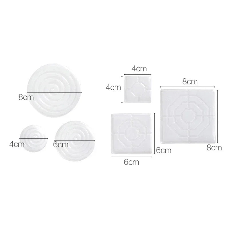 Anti-Slip Transparent Silicone Furniture Pads — Adhesive PU Cushions for Table, Sofa, Bed Legs, and Noise Reduction