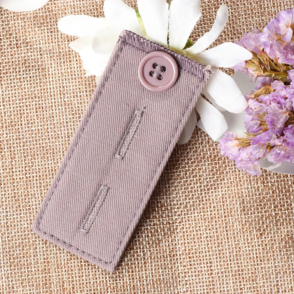 Pant Extender Belt with Hooks – Waist Band Button for Tight Trousers, Jeans, Skirts & Maternity Clothes, Unisex Garment Accessory